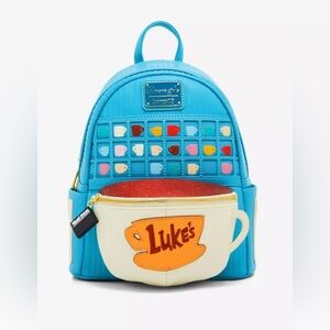 NWT Loungefly Gilmore Girls Luke’s Diner coffee cup mini backpack